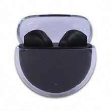 1 Hora Audífonos Aut209 Auriculares in-ear Estuche transparente - Negro - Ver 3