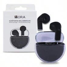 1 Hora Audífonos Aut209 Auriculares in-ear Estuche transparente - Negro - Ver 1