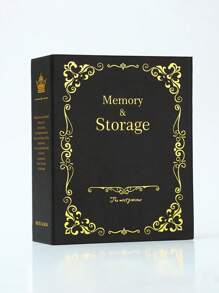 1pc Paper Photo Album,Vintage Simple Memorial Book For Home