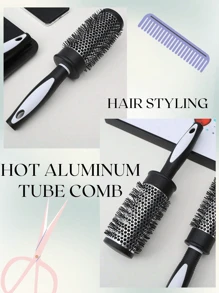 1 chiếc lược cuộn tóc uốn ống tròn bằng sợi nylon tạo kiểu tóc có ống nhôm nhiệt, tăng độ phồng cho tóc và tạo lọn tóc, dụng cụ tạo kiểu tóc lược chải tóc, lược chải tóc, lược, dụng cụ làm tóc, sản phẩm và phụ kiện tóc cho tiệm cắt tóc làm đẹp trở lại trường học, vật dụng thiết yếu khi đi du lịch ngày lễ, dành cho phụ nữ, lược chải tóc, lược gỡ rối, thợ cắt tóc, dụng cụ làm tóc, kiểu tóc, làm tóc, lược chải tóc, bộ lược chải tóc, lược chải tóc, lược uốn tóc, lược gỡ rối, lược chải tóc cho phụ nữ, phụ kiện thợ cắt tóc, tiệm cắt tóc, dụng cụ làm tóc - Nhiều màu - Xem 7