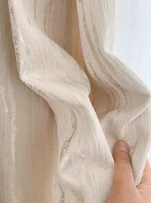 1PC Modern Jacquard Chenille Textured Curtain For Living Room High-Shading Window Bedroom Drape Villa
