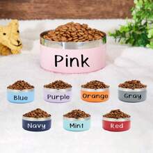 个性化防滑不锈钢定制宠物碗，可定制宠物名字，双层不锈钢猫咪喂食器碗，宠物礼物 - 猫狗皆宜，装饰性强，雕刻时尚，色彩缤纷，复古可爱，简约可爱，定制独特，个性化宠物用品，周年纪念日礼物，生日礼物，定制宠物用品，本地宠物用品，2025万圣节配饰，可定制宠物名字，旅行收纳包 - 彩色 - 查看 11