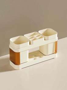 1 件套浴室牙刷和牙膏架收纳盒套装，现代风格家居浴室装饰秋季装饰返校 - 彩色 - 查看 11