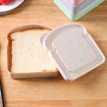 1 件大容量面包储物盒，三明治储物盒，吐司保鲜盒，保鲜，有序存储，带盖防漏多用途食品储物盒，可重复使用的便携式食品密封容器，用于谷物、吐司、面包、水果、厨房整理和储存、厨房配件 - 彩色 - 查看 18