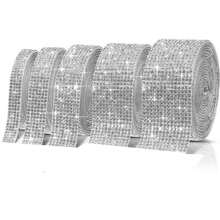 Easypie Selection 1PC Dải trang trí khảm kim cương ô tô DIY, Trang trí ô tô tự dính, Phụ kiện ô tô đính đá cho nữ, Trang trí nội thất và ngoại thất ô tô lấp lánh, Miếng dán cửa trang trí bằng đá cho bảng điều khiển ô tô - Một cỡ - Xem 7