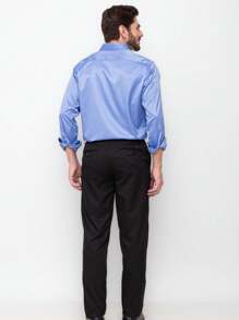 Men's Elastic Polka Dot Long Sleeve Slim Dress Shirt LL-53 - Rửa nhẹ - Xem 4
