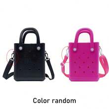 迷你橡胶夏季沙滩包，EVA 孔旅行手提包，户外运动泳池船防水收纳袋 - 彩色 - 查看 9