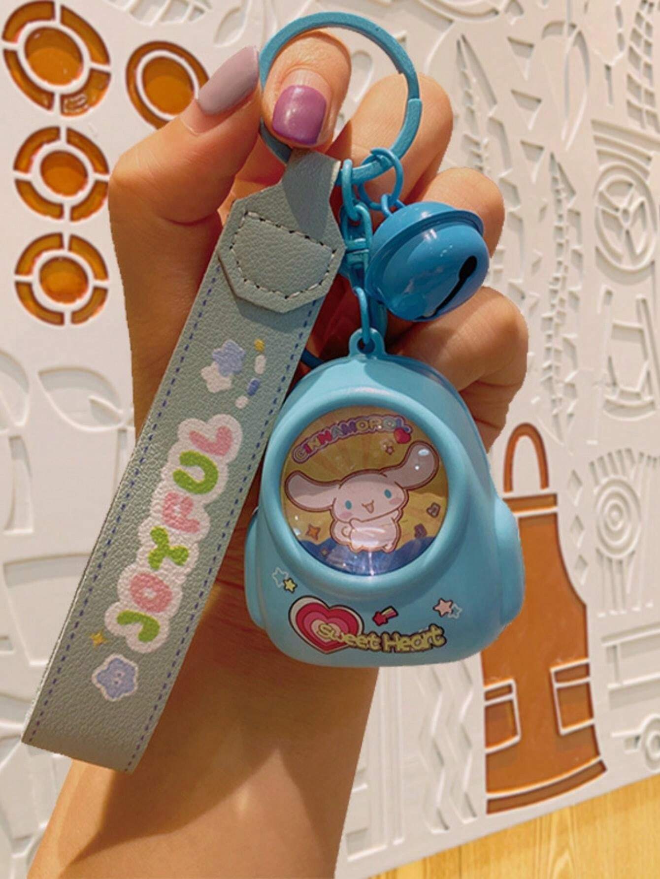 Miniso 1pc Cartoon Sanrio Purin Keychain, Kuromi Backpack Charm, Melody