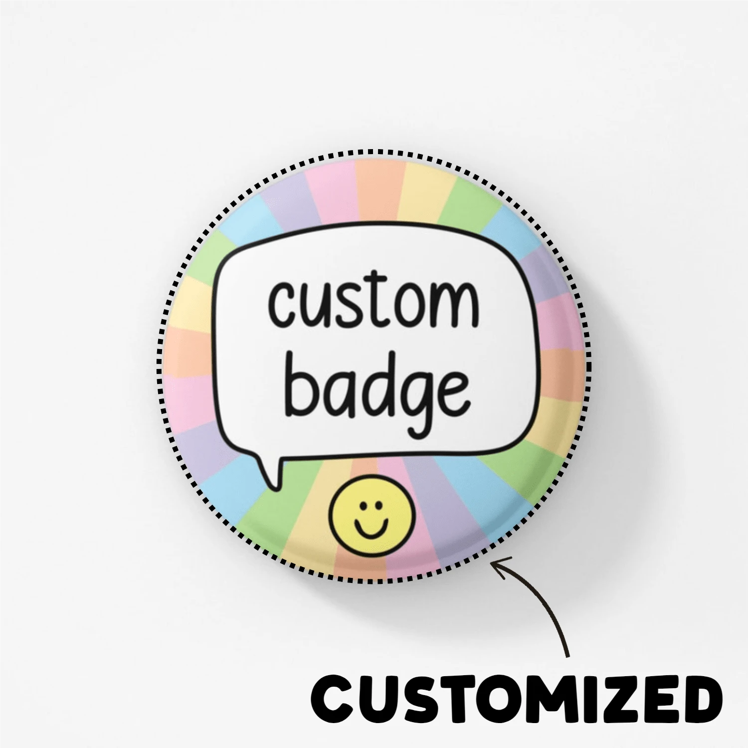 5/10 piezas Insignias de botón personalizadas a todo color de 5,8 cm, insignias con imperdible, insignias, insignias con foto y texto, insignias redondas de diferentes tamaños, regalo a todo color para Halloween, Acción de Gracias, Navidad