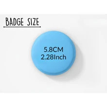 5/10 piezas Insignias de botón personalizadas a todo color de 5,8 cm, insignias con imperdible, insignias, insignias con foto y texto, insignias redondas de diferentes tamaños, regalo a todo color para Halloween, Acción de Gracias, Navidad