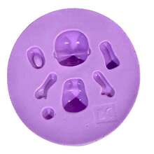 F1245 糖果硅胶模具 - 紫色 - 查看 2