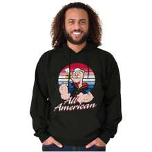 Popeye Sudadera con capucha de  el marinero, estilo americano, para hombre - Negro - Ver 1