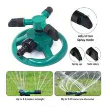 Automatic Rotating Garden Nozzle Water Sprinkler - Green - View 2