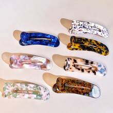 1 件超大女士醋酸纤维镂空发夹，防滑鳄鱼皮发夹，时尚优雅的海滩风格礼物，休闲 - 彩色 - 查看 3