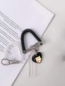 1 móc khóa hình Graffiti Acrylic dễ thương, có in hình và chữ, quà tặng cho thú cưng, bạn bè, cha mẹ, cặp đôi. - Nhiều màu - Xem 2