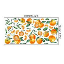 Miếng dán tường sáng tạo hình quả cam lựu cho phòng khách, nhà bếp, phòng ăn, trang trí nhà cửa - Nhiều màu - Xem 5