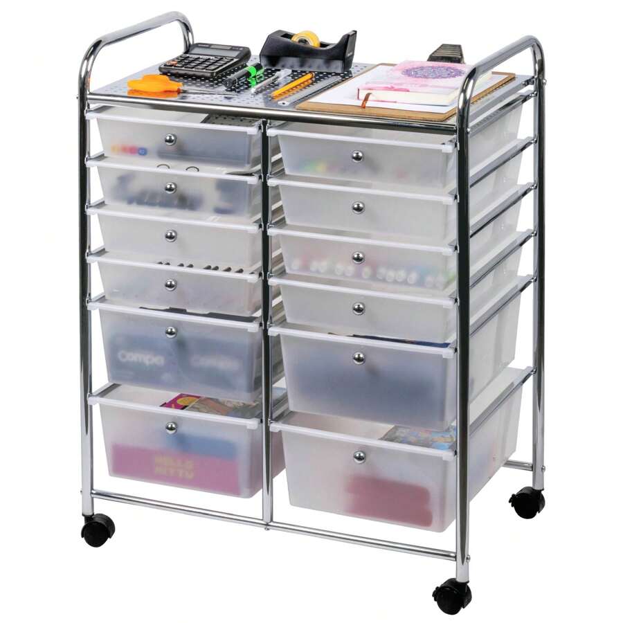 Magma Life 12 Drawer Organizer Cart With Wheels - View 1