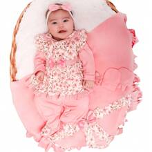 Maternity Leave Baby Girl Clothes Amora 05 Pieces Rose - Rusty Rose - View 3