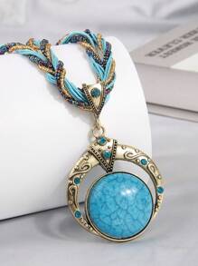 1 件时尚波西米亚捕梦网吊坠项链，优雅女士 - 均碼 - 查看 22