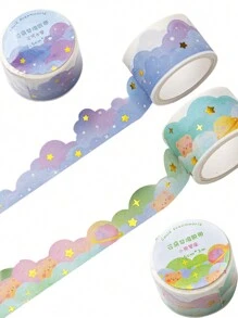 1roll Cloud Pattern Washi Tape Back To School