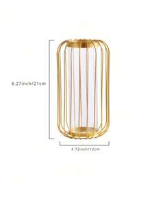 1 chiếc bình hoa sắt, bình hoa hình trụ Bắc Âu, trang trí nhà cửa, bình hoa, đồ trang trí trung tâm, trang trí bàn - nhiều màu - Xem 6