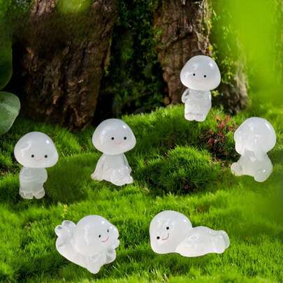 6/12/24 قطعة مصغرة من التماثيل الصغيرة المزخرفة من الراتنج، ديكور مصغر لأسطح المكاتب والخارجية، إكسسوارات لتنسيقات الحدائق والمحيطات والحرف، مصغرات، شخصيات صغيرة، شخصيات سميسكي، هالووين، اهتزاز، شخصيات صغيرة قابلة للجمع