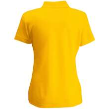 Fruit of the Loom Womens/Ladies Lady Fit Short-Sleeved Polo Shirt (Sunflower) - Yellow - View 2