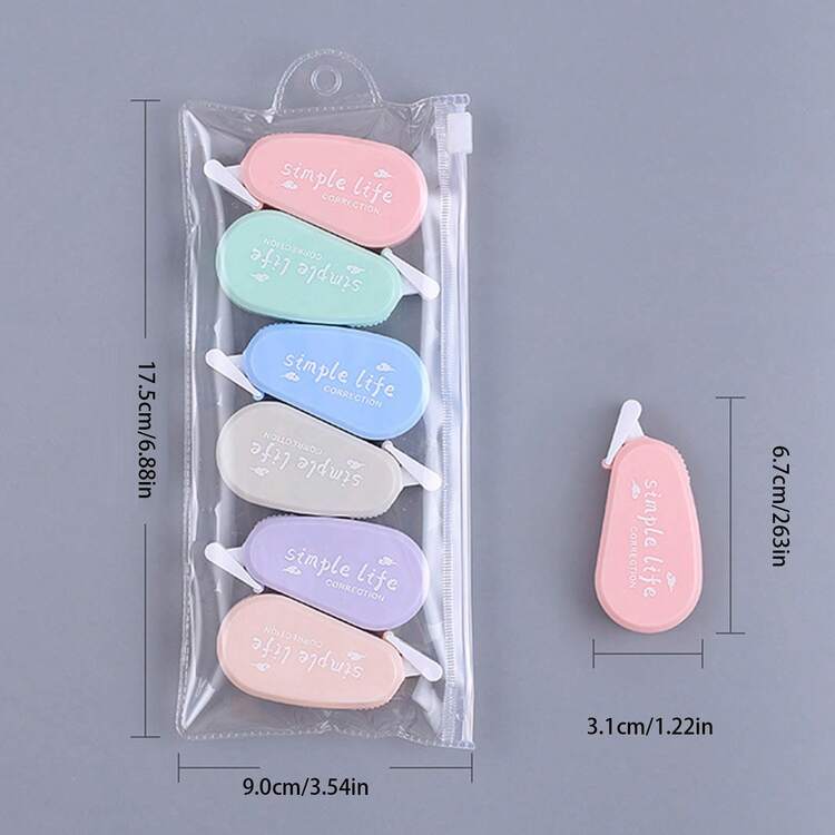 Multipack Muted Color Correction Tapes - Ideal For All Your Writing Correction Needs! - Multicolor - View 7