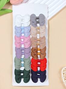 24pcs/Set Cute Colorful Hair Clips, Fashion Versatile Hair Accessories For Girls, Autumn/Winter - Multicolor - View 4