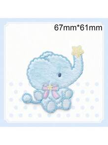 1pc Plush Bear Embroidered Patch, DIY Decorative Fashion Adhesive Sticker - As Photo - View 6