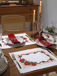 1 Piece Dohler Christmas Placemat - Sousplat - Christmas Plate Bottom - 105 - Xem 2