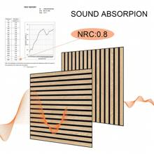 4 Pack Wood Wall Panels, 3D DIY Slat Wall Paneling, Decorative Acoustic Panels For Interior Wall, Soundproof Panels For Living Room, Bedroom, Offices