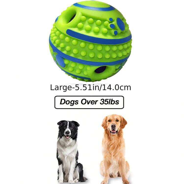 Pet Toys Spiky Giggle Dog Toys Ball For Dogs Teeth Cleaning Ball Interactive Dog Ball Giggle Sounds When Shake Or Roll For Playing Training For Small Medium Large Dogs Gift - Green - View 10