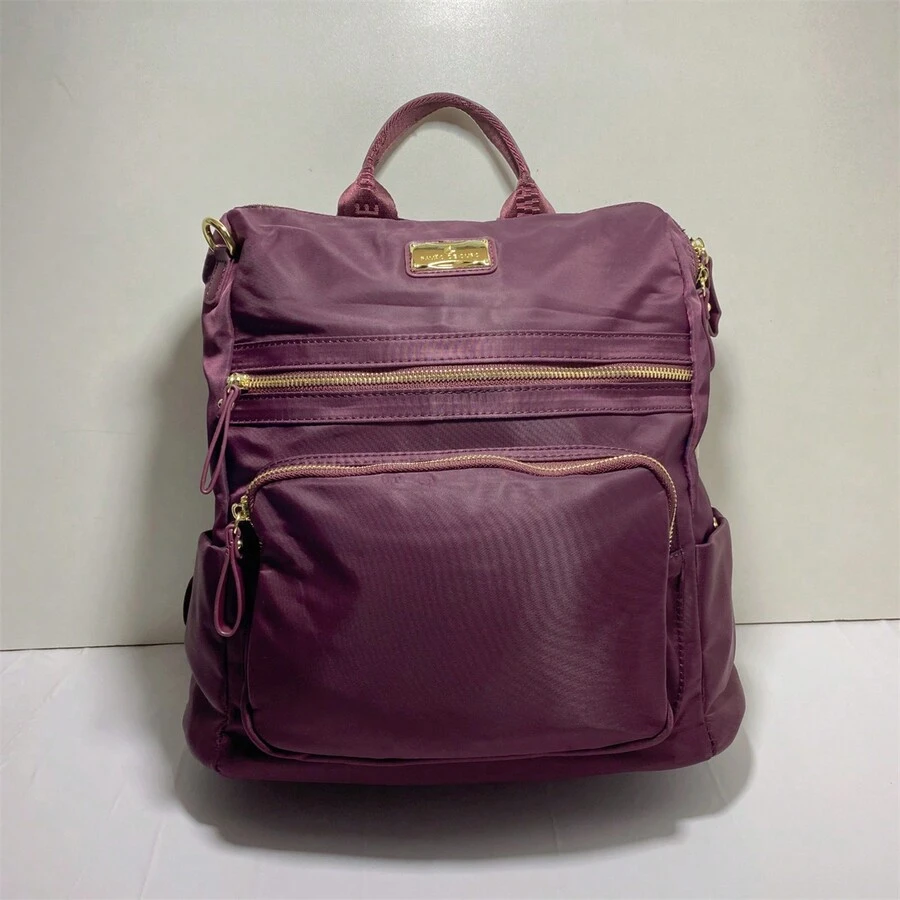 Women's Social Backpack Waterproof Fabric With Shoulder Strap - Màu tím - Xem 1