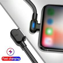 OLAF 90 度 Micro USB 数据线 快速充电 三星 Mi Android MicroUSB USB-C 充电器 - 彩色 - 查看 3