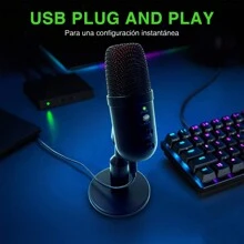 Microphone With Stand, Multifunctional Wireless Microphone, Condenser Microphone, Microphone Compatible With PC, PS4, Karaoke Microphone, USB Microphone For Streaming, Recording - Black - Black - View 3