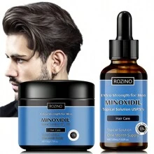 2pcs Blue Hair Care Set, 50g Hair Mask + 30ml Hair Oil, Essential Holiday Gift, Gentle Deep Nourishment, Deeply Moisturize And Revitalize Hair, Strengthen Hair Strands For Healthy Hair
