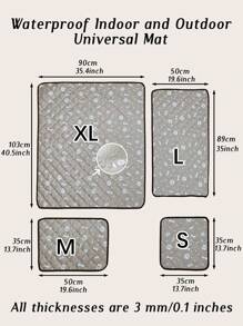 1pc Oxford Cloth Printed Waterproof Pet Sofa Cover Mat, Suitable For Indoor Sofa, Outdoor Traveling, Car Seat And Kennel Use