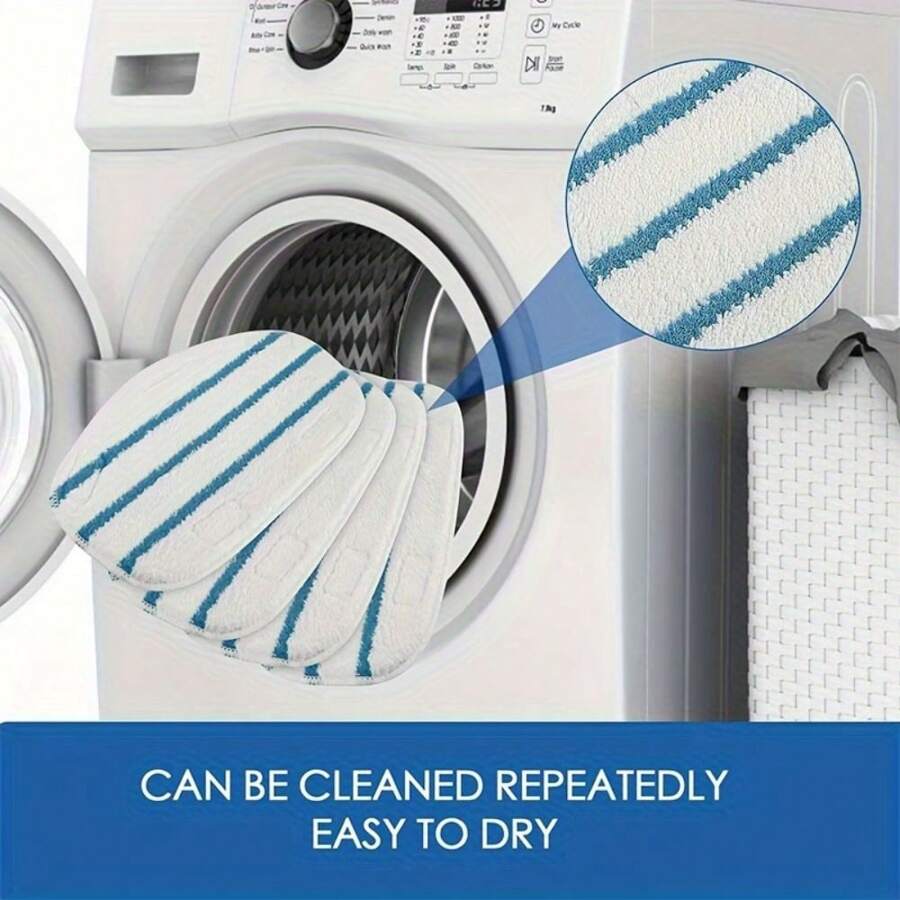 4 Packungen Dampfmopp Bezüge kompatibel mit PurSteam ThermaPro 10In1 und ThermaPro 211