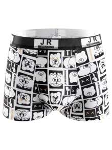 10 件装男士时尚印花透气内裤套装 - 街头风格三角内裤 - 彩色 - 查看 6