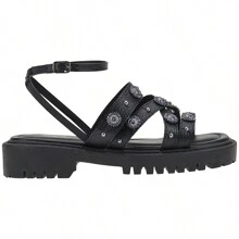 Sandalia Gladiadora Feminina Fashion com Enfeites AC
