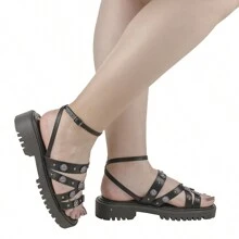Sandalia Gladiadora Feminina Fashion com Enfeites AC
