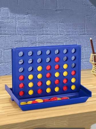 1pc Klassiek Vier Op Een Rij Spel, Bordspellen En Speelgoed, Strategische Bordspellen
