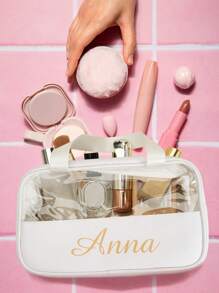 1 Peça Nécessaire Personalizada, Necessaire de Maquiagem Personalizada, Necessaire de Maquiagem com Bordado Personalizado, Nécessaire Personalizada, Necessaire de Maquiagem para Damas de Honra, Presente para Damas de Honra, Presentes Femininos, Presente de Aniversário, Presente de Dia dos Namorados, Presente de Casamento, Presente para Melhor Amiga, Presente para Mãe/Ela/Namorada/Esposa/Amiga - Multicolorido - Visão 8