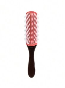 1pc 9 Rows Detangling Styling Brush, Easy To Clean Hair Brush, Use For Styling, Detangling, Shaping, Smoothing, Blow-Drying, Separating, Curl Defining, Suitable And Men's Curly Hair Comb, Hair Brush, Comb, Hair Tools, Hair Products And Accessories For Barber Salon Beauty Brushes, Edge Brush Hair Comb, Comb Hair, Detangling Brush, Comb, Slick Back Brush, Hairbrush, Edge Brush Hair Brush, Detangling Brushes, Hair Tools, Hair Stuff, Hair Care, Curly Hair Brush, Barber, Hairdressing Equipment, Hairstyle, Hairdressing - Multicolor - View 10