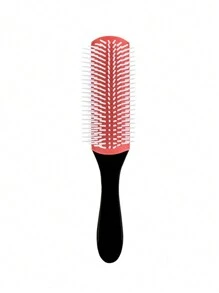 1pc 9 Rows Detangling Styling Brush, Easy To Clean Hair Brush, Use For Styling, Detangling, Shaping, Smoothing, Blow-Drying, Separating, Curl Defining, Suitable And Men's Curly Hair Comb, Hair Brush, Comb, Hair Tools, Hair Products And Accessories For Barber Salon Beauty Brushes, Edge Brush Hair Comb, Comb Hair, Detangling Brush, Comb, Slick Back Brush, Hairbrush, Edge Brush Hair Brush, Detangling Brushes, Hair Tools, Hair Stuff, Hair Care, Curly Hair Brush, Barber, Hairdressing Equipment, Hairstyle, Hairdressing - Multicolor - View 11