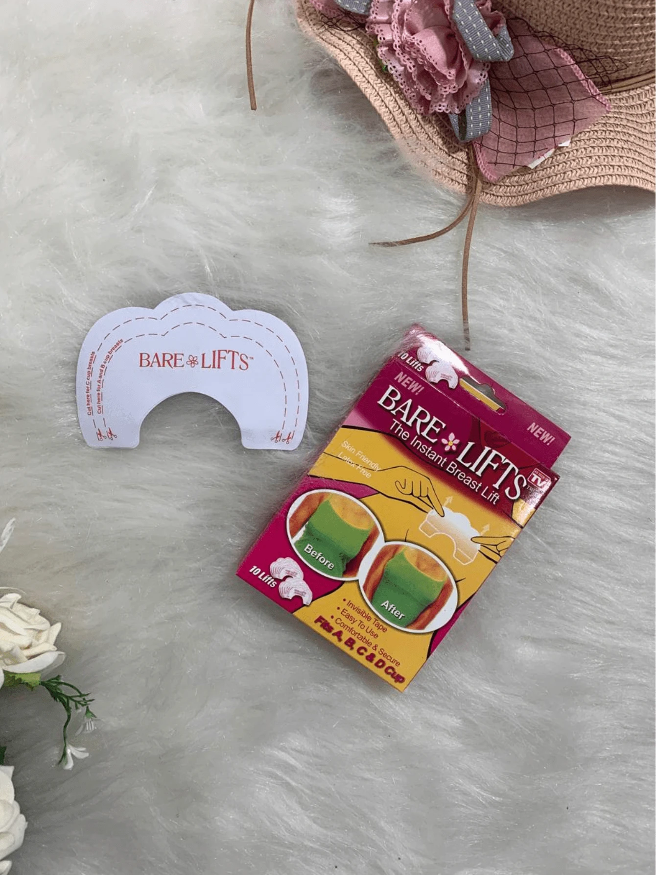Kit 100 Breast Lift Stickers Bare Lifts Invisible Bra - 無色 - 查看 1