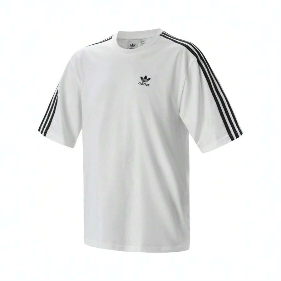 Adidas Originals Camiseta de Malha Decote Redondo Oversized para Homens TEZ1832