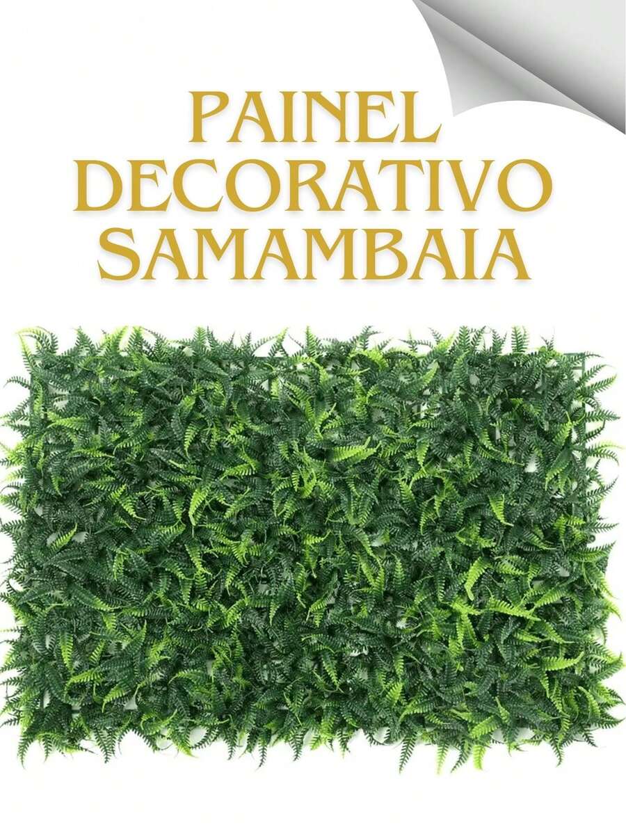 1 Sheet Of Fern Grass 40x60cm Artificial Leaf Vertical Garden - 綠色 - 查看 1