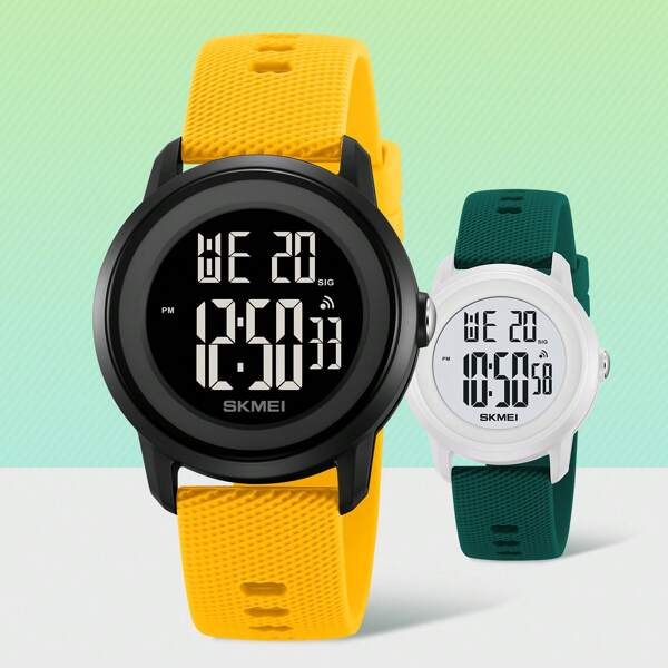 Skmei Skmei 2218 Design nou China, ceas unisex, curea din silicon originală, rezistentă la apă, multifuncție, în stoc Set de ceasuri sportive